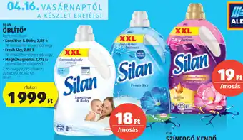 ALDI Silan öblítő 2,775 / 2,85 l ajánlat