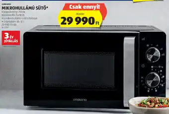 Ambiano mikrohullámú sütő 1 db
