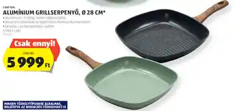 ALDI Crofton alumínium grillserpenyő 1 db ajánlat