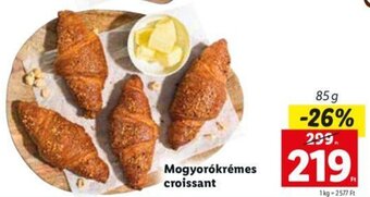 Lidl Mogyorókrémes croissant 85 g ajánlat