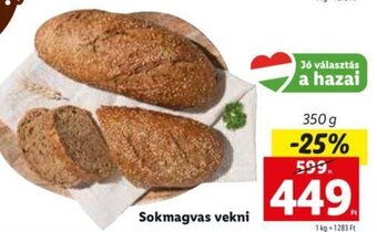 Lidl Sokmagvas vekni 350 g ajánlat