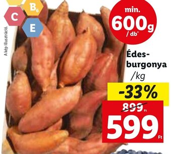 Lidl Édesburgonya 1 kg ajánlat