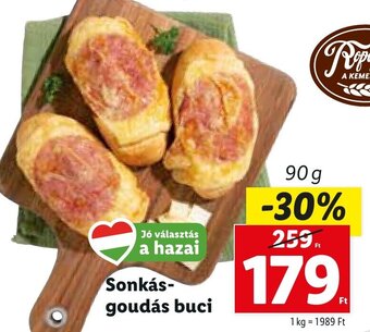 Lidl Sonkás- goudás buci 90 g ajánlat