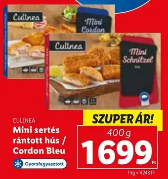Lidl Culinea mini sertés rántott hús / cordon bleu 400 g ajánlat