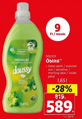 Lidl Doussy öblítő 1,65 l ajánlat