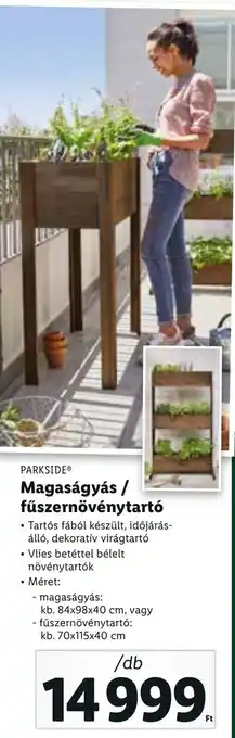 Lidl Parkside magaságyás / fűszernövénytartó 1 db ajánlat