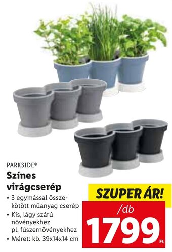Lidl Parkside színes virágcserép 1 db ajánlat