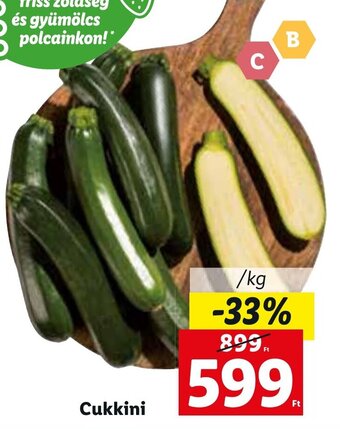Lidl Cukkini 1 kg ajánlat