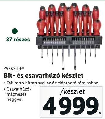 Lidl Parkside  bit- és csavarhúzó készlet ajánlat