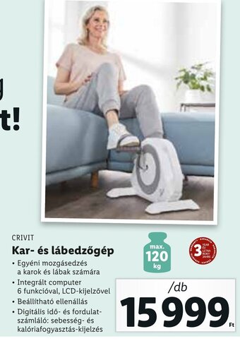 Crivit kar- és lábedzőgép 1 db