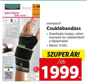 Lidl Sensiplast csuklóbandázs 1 db ajánlat