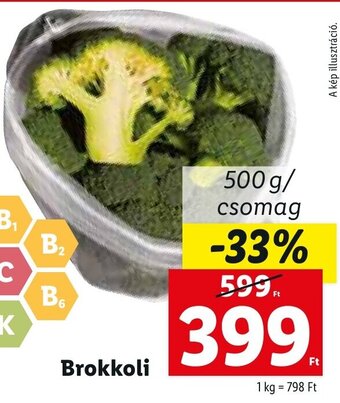Lidl Brokkoli 500 g ajánlat