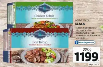 Lidl 1001 Delights kebab 300 g ajánlat