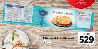 Lidl 1001 Delights rétrslapok himalája sóval 400 g ajánlat