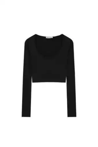 Pull & Bear Hosszú ujjú, varrásmentes póló ajánlat