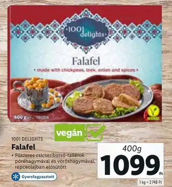 Lidl 1001 Delights falafel 400 g ajánlat