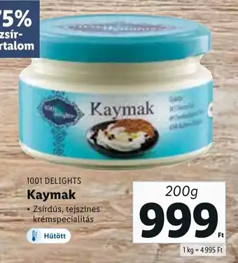 Lidl 1001 Delights kaymak 200 g ajánlat