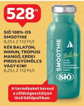 Auchan Sió 100%-os smoothie 0,25 l ajánlat
