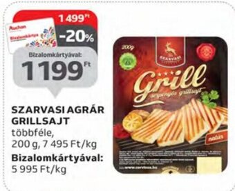 Auchan Szarvasi agrár grillsajt 200 g ajánlat