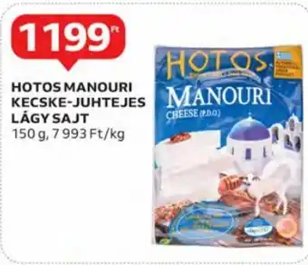 Auchan Hotos manouri kecske-juhtejes lágy sajt 150 g ajánlat