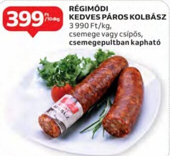 Auchan Régimódi kedves páros kolbász 10 dkg ajánlat