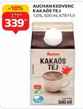 Auchan Auchan kedvenc kakaós tej 500 ml ajánlat