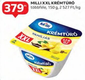 Auchan Milli xxl krémtúró 150 g ajánlat