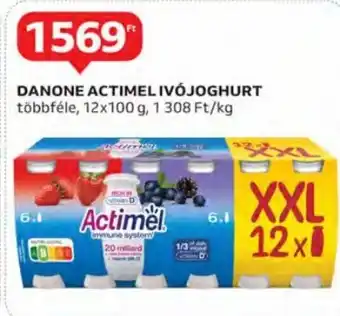 Auchan Danone actimel ivójoghurt 12 x 100 g ajánlat