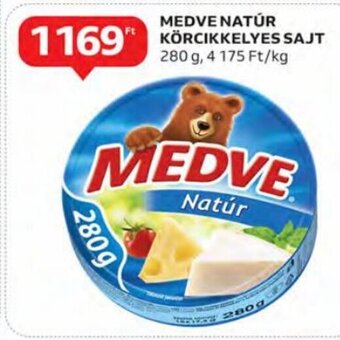 Auchan Medve natúr körcikkelyes sajt 280 g ajánlat