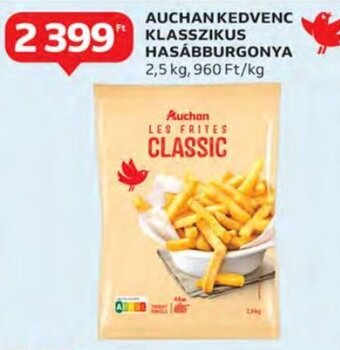 Auchan Auchan kedvenc klasszikus hasábburgonya 2,5 kg ajánlat