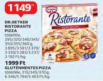 Auchan Dr.Oetker Ristorante pizza 295 - 360 g ajánlat