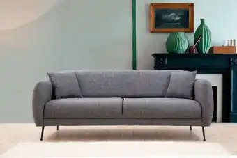 Design 3 személyes kanapé eilika 214 cm szürke