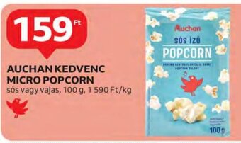 Auchan Auchan kedvenc micro popcorn 100 g ajánlat