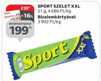 Auchan Sport szelet xxl 51 g ajánlat