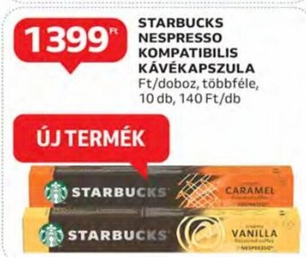 Auchan Starbucks Nespresso kompatibilis kávékapszula 10 db ajánlat