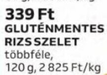 Auchan Rice Up! gluténmentes rizs szelet 120 g ajánlat