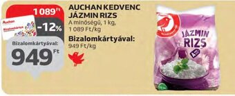 Auchan Auchan kedvenc jázmin rizs 1 kg ajánlat
