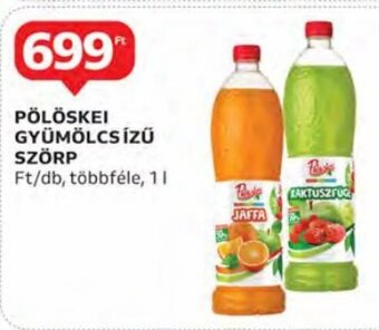 Auchan Pölöskei gyümölcs ízű szörp 1 l ajánlat