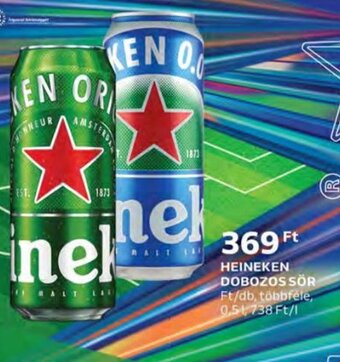 Auchan Heineken dobozos sör 0,5 l ajánlat