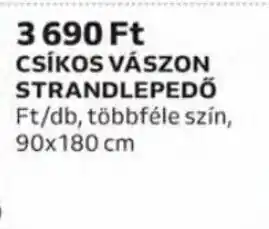 Auchan āctuel csíkos vászon strandlepedő 1 db ajánlat
