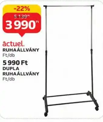 Auchan āctuel ruhaállvány 1 db ajánlat