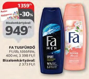Auchan Fa tusfürdő 400 ml ajánlat