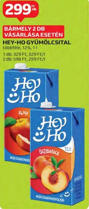 Hey-Ho gyümölcsital 1 l