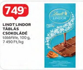 Auchan Lindt lindor táblás csokoládé 100 g ajánlat