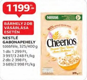 Auchan Nestlé gabonapehely 325 / 400 g ajánlat