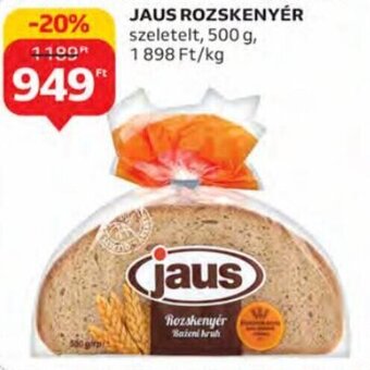 Jaus rozskenyér 500 g