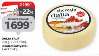 Auchan Theregin Dalia sajt 380 g ajánlat