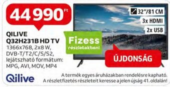 Auchan Qilive q32h231b hd tv 1 db ajánlat