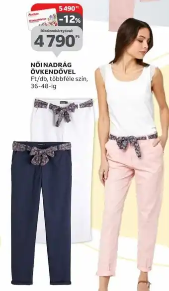 Auchan Női nadrág övkendövel 1 db ajánlat