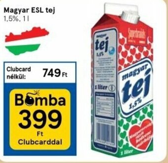 Tesco Magyar esl tej 1 l ajánlat